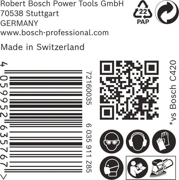 Image du produit Bosch Professional Zubehör EXPERT M480 Filet abrasif, 100 x 150 mm, G 240, 50 pièces (240)