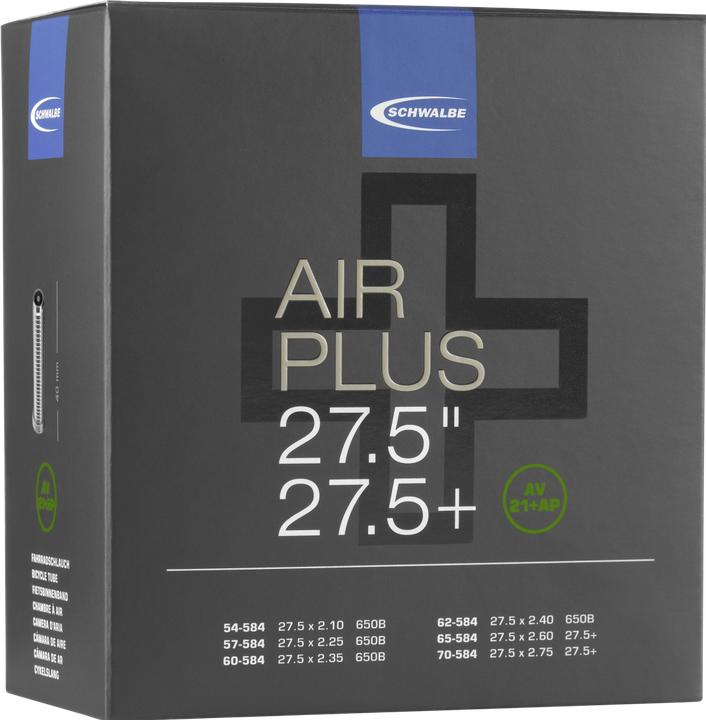Actual product image Schwalbe AV 21+ AP Air (Schrader (AV), 27.5", 40 mm)