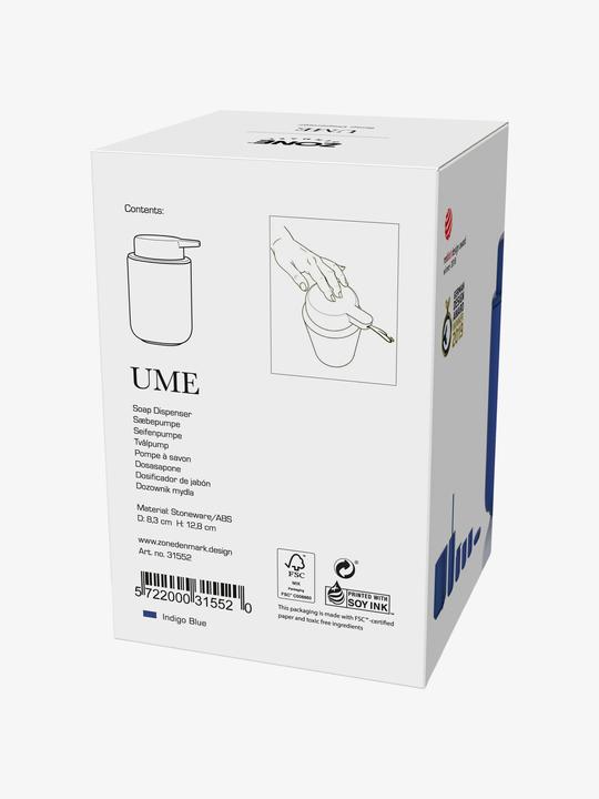 Nutritional values and ingredients Zone Denmark Soap dispenser Ume 250 ml, Indigo
