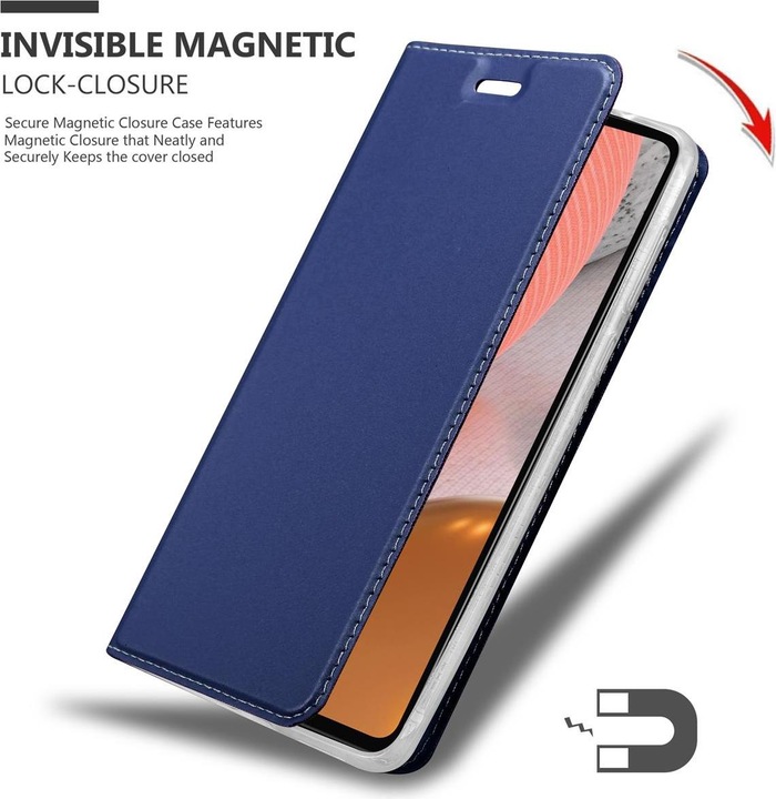 Actual product image Cadorabo Book Classy Style Cover (Samsung Galaxy A72)