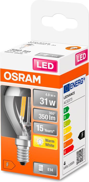 Image du produit Osram CLP FIL Miroir (E14, 4 W, 350 lm, 1 x, F)