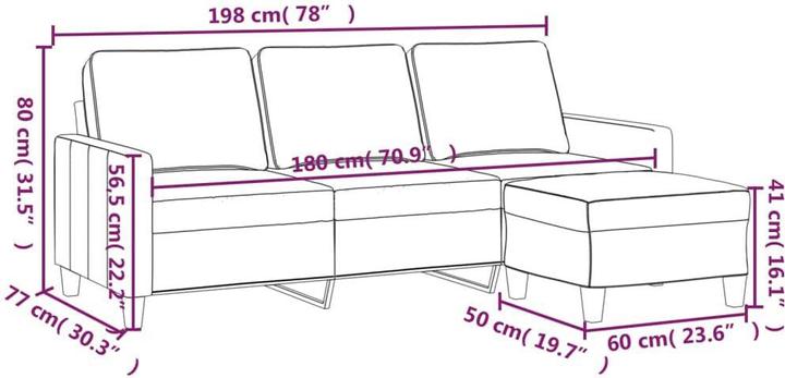 Produktbild vidaXL Amara (3-Sitzer)