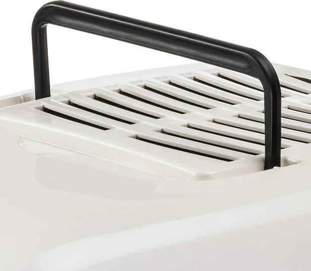 Actual product image Ferplast Cat House Toilet Prima Black (Cat litter tray open)