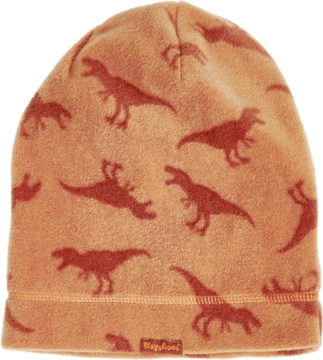 Actual product image Playshoes Cap Fleece Beanie Dinos Ochre Gr. 51 (51)
