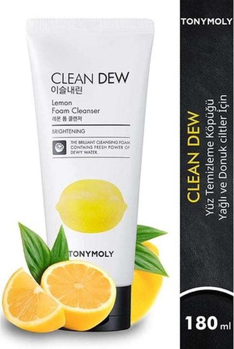 Immagine prodotto Tony Moly Detergente originale S.W.A.T. Clean Dew Lemon 180ml (Schiuma detergente, 180 ml)