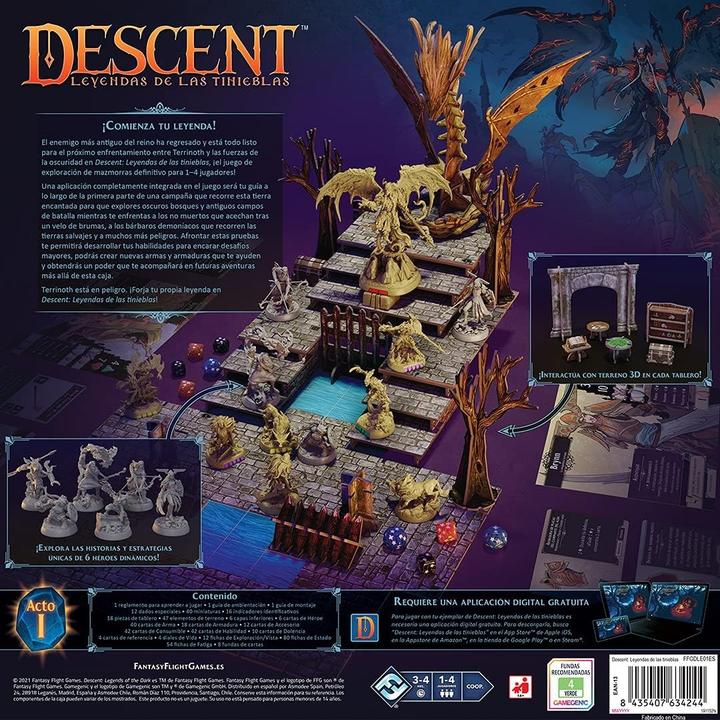 Actual product image Asmodée Descent: Leyendas de las tinieblas (Spanish, 1 - 4 Players)