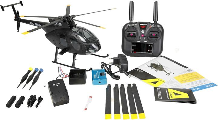 Actual product image Amewi MD500 Pro GPS Helikopter Black-Edition 9-Kanal 3D/6G RTF