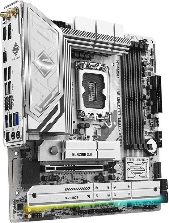 Produktbild AsRock B860M Steel Legend WiFi DDR5 Intel S retail (Socket S1, Intel B860, mATX)