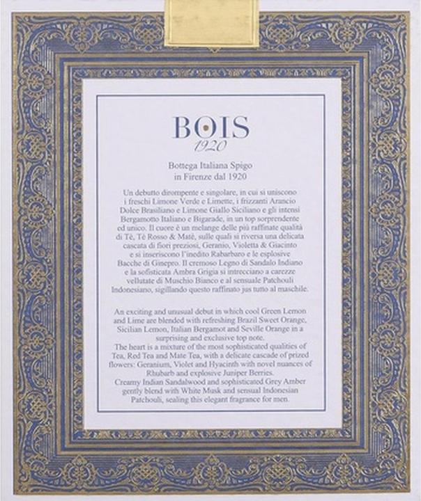 Produktbild Bois 1920 Oltremare by Eau de Parfum Spray 100 ml (Eau de Parfum, 100 ml)