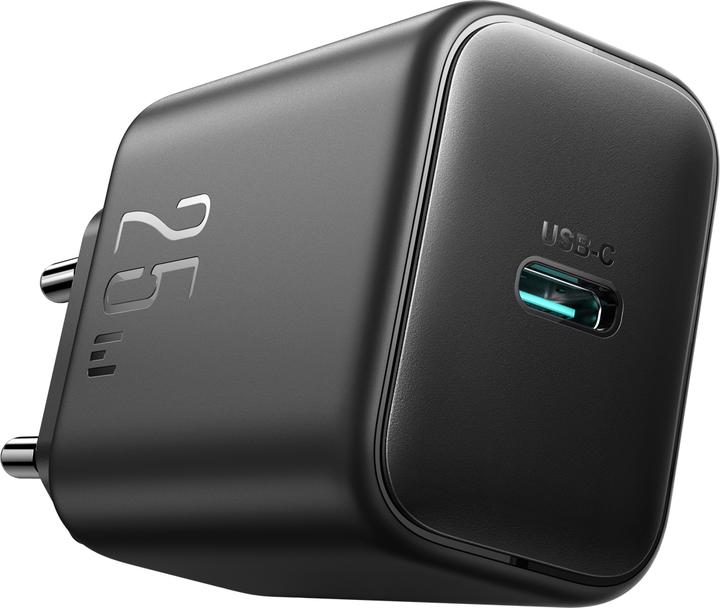 Produktbild Joyroom 25W Single USB-C Charger with 60W C to C Cable, 1m - Black (25 W, 1 Port)