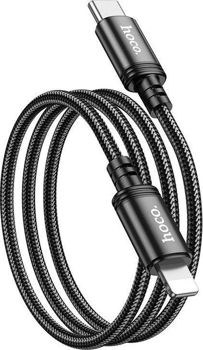 Actual product image Hoco Cable cable Type C to Lightning PD 20W X89 1 m black (1 m, USB 3.2 Gen 1, 20 W)