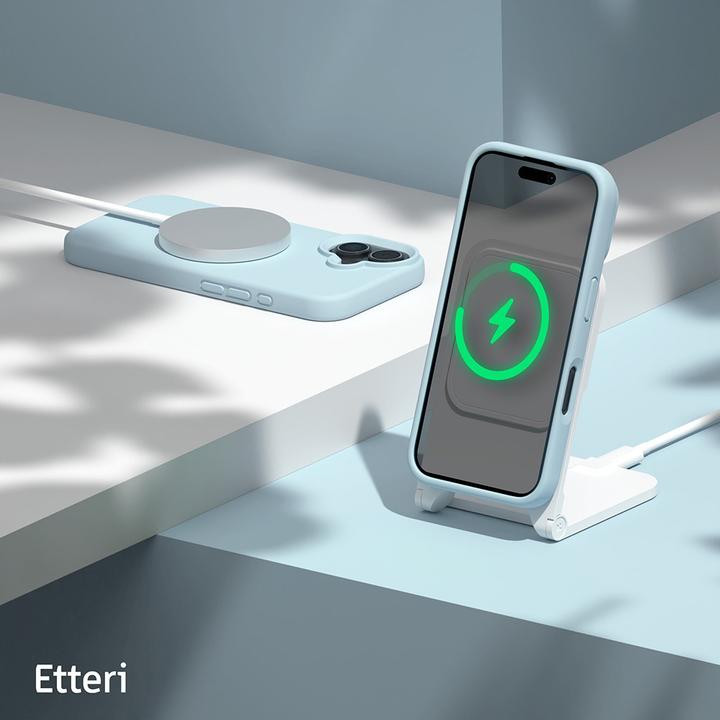 Immagine prodotto Etteri Silicone Mag case for iPhone 16 6,1" light blue (Apple iPhone 16)