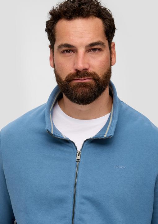 Produktbild s.Oliver Sweatshirt Jacke Sweatshirt Jacke mit Stehkragen (3XL)