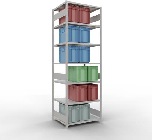 Actual product image Schulte Lagertechnik MULTIplus330 basic racking system with length ledgers