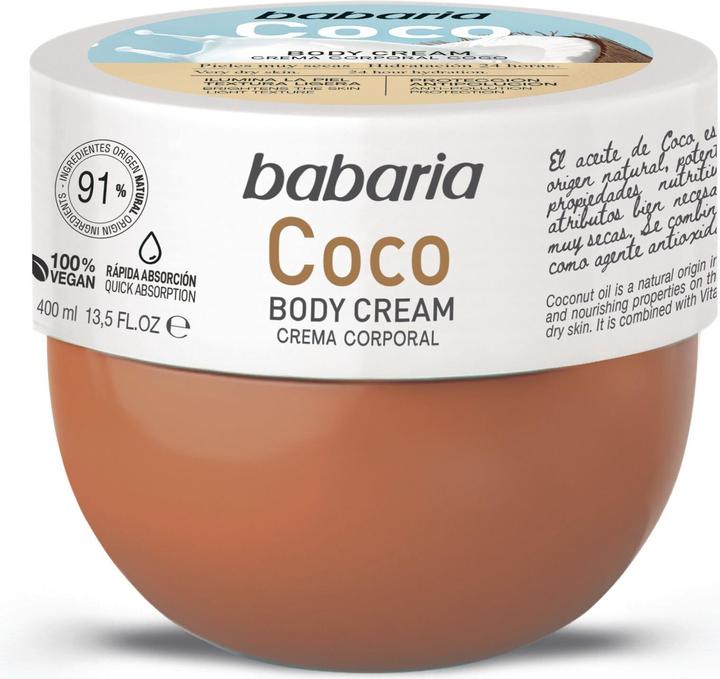 Actual product image Babaria Coconut body cream (Body cream, 400 ml)