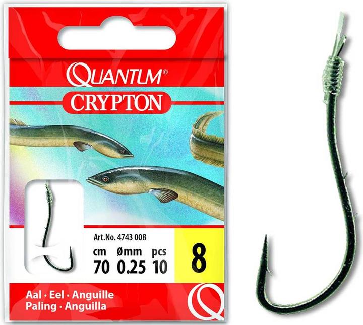 Actual product image Quantum Crypton eel leader hook