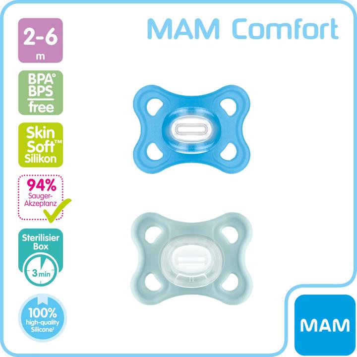 Produktbild MAM Comfort assortiert (2 x, bis 12 Monate)