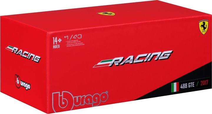 Produktbild Bburago Ferrari 488 GTE 2017 rot 1/43