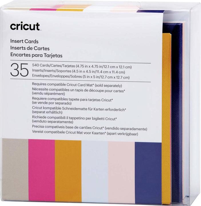 Cricut Insert Cards Sensei S40 12,1cm x 12,1cm 35-pack (P)
