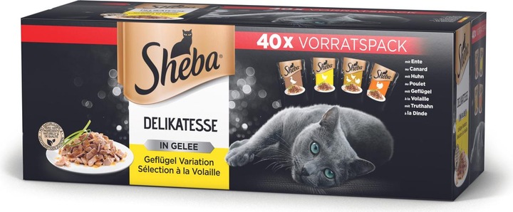 Produktbild Sheba Delikatesse in Gelee (Adult, 40 Stk., 3400 g)