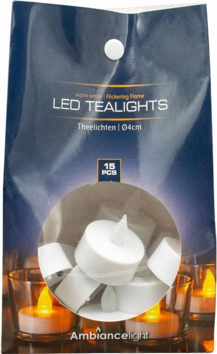 Produktbild Eko-Light 15er-Set LED-Teelichter, Weiss (15x)