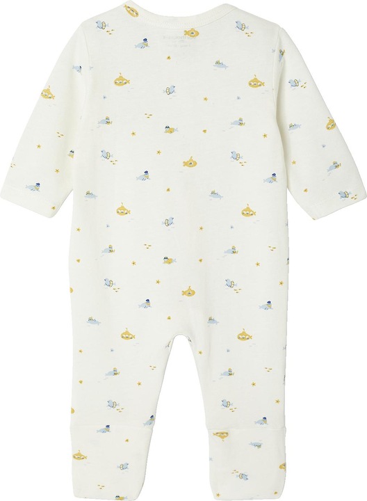 Image du produit Vertbaudet Bio-Kollektion: Baby Strampler mit variablen Füssen, Unterwassermotive (62)