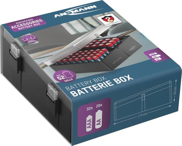 Immagine prodotto Ansmann Batteria alcalina Micro AAA / LR03 e Mignon AA / LR6 confezione da 52 pezzi (52 pz., AA, AAA)