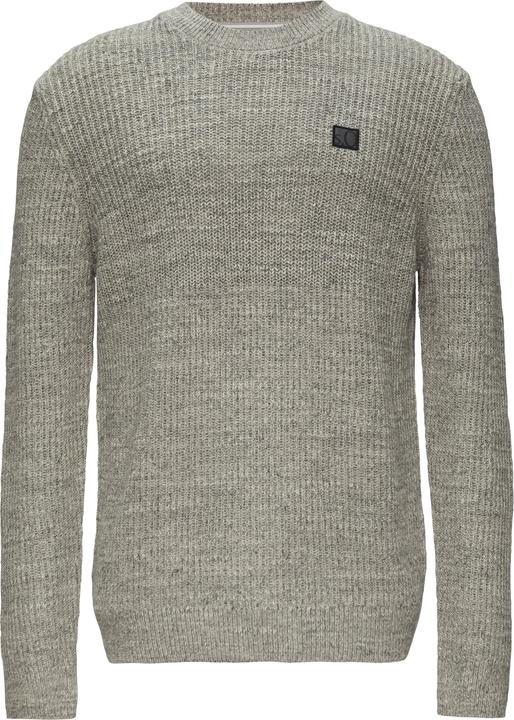 Produktbild S.Oliver Strickpullover Melierter Pullover mit Patentmuster und Crew Neck (3XL)