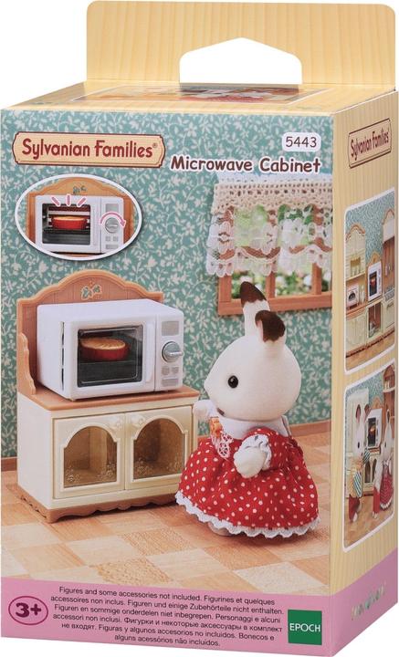 Actual product image Sylvanian Families microwave cabinet