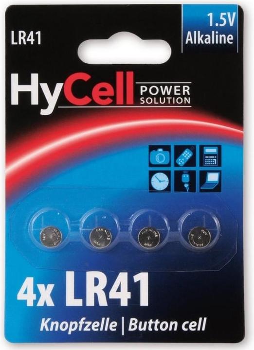 Actual product image HyCell Alkaline LR41 (4 pcs., LR41, 30 mAh)