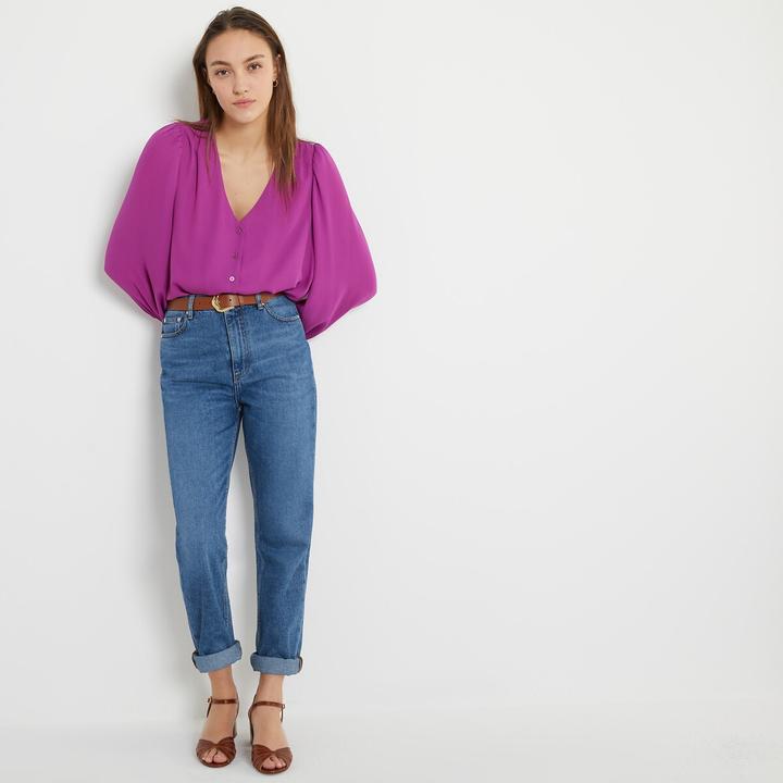 Actual product image La Redoute Collections Leather sandals with medium heel (36)