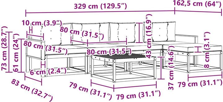 Produktbild vidaXL Sofa Set