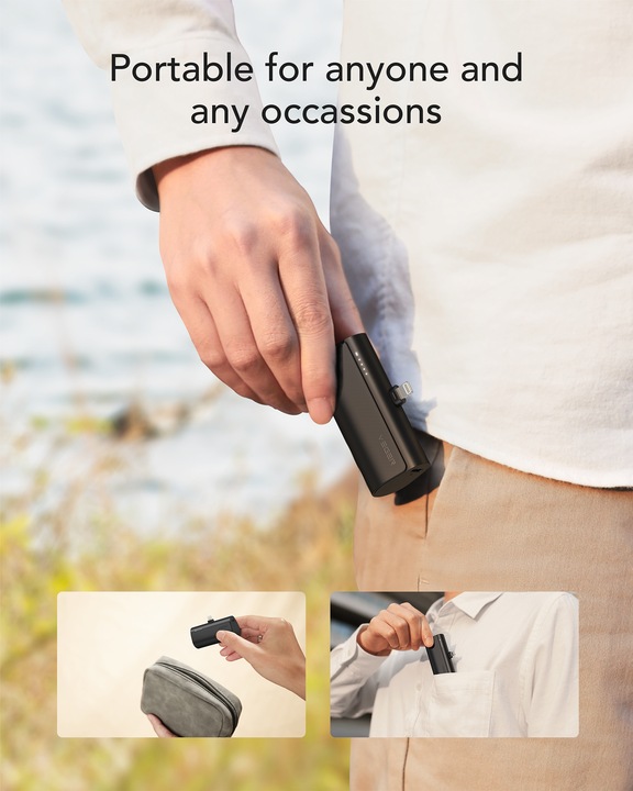 Productafbeelding Veger Plugon Powerbank Lightning - 5'000mAh (5000 mAh, 20 W, 18.50 Wh)