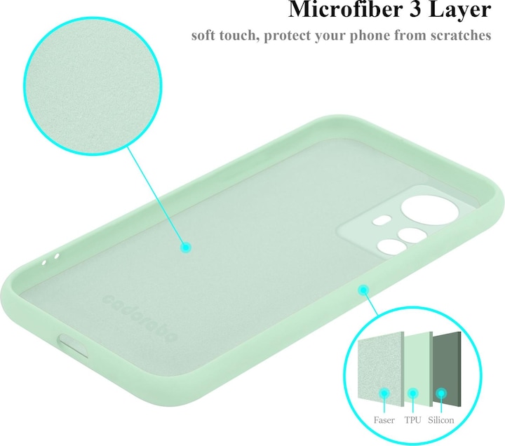 Produktbild Cadorabo TPU Liquid Silicone Case Hülle für Xiaomi 12 PRO (Realme 12 Pro+)