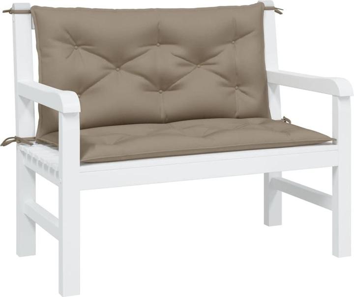 Actual product image VidaXL Garden bench cushions 2 pcs. O x ford fabric (100 x 50 x 7 cm)