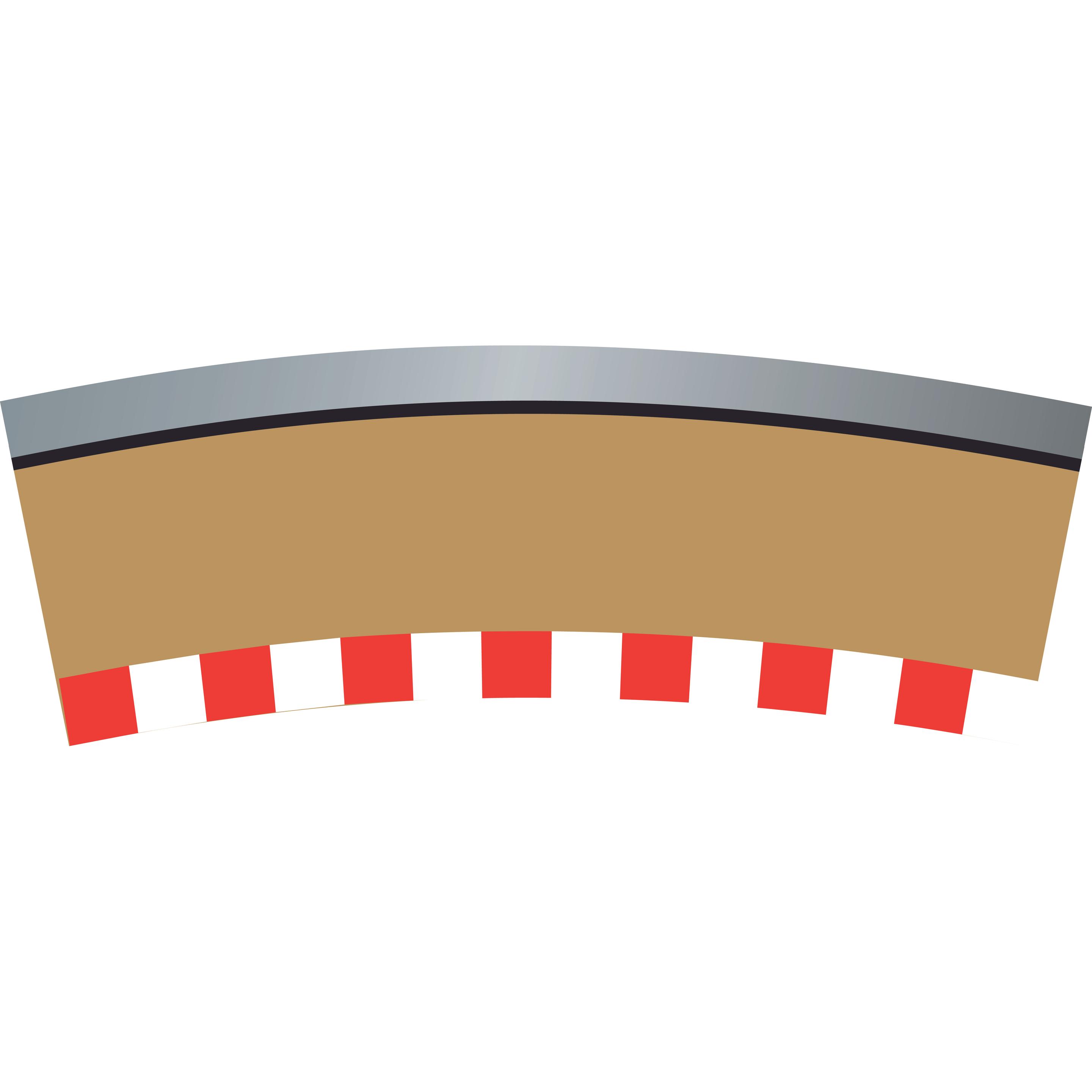 Scalextric Border Curve 22,5 4 Stück