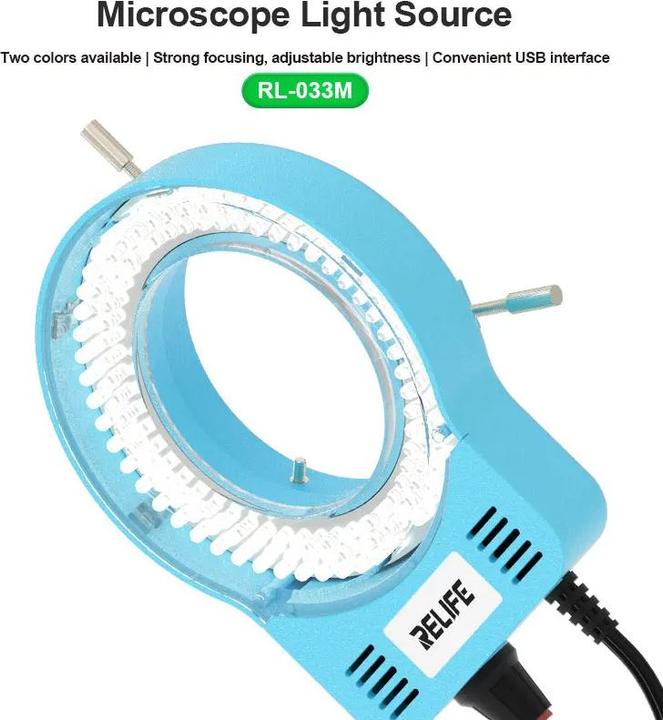 Immagine prodotto Relife Microscope USB LED Light RL-033M, Blue
