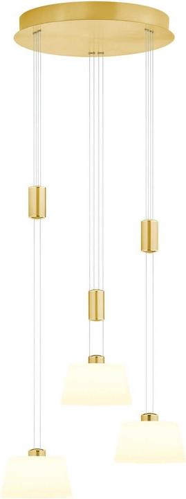 Produktbild Hell Elegance LED Pendelleuchte Warmweiss Dimmbar höhenverstellbar Messing 20643/3-01