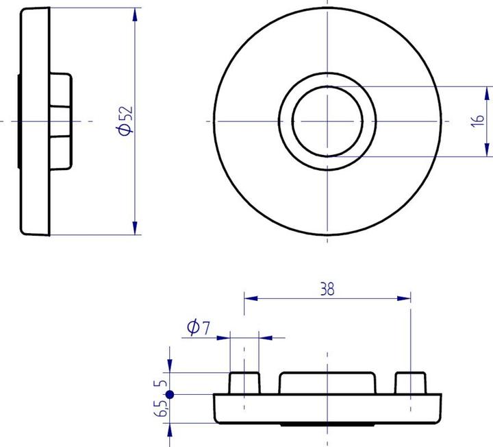 Produktbild Mega Drücker- und Schlüsselrosetten (Türrosette)