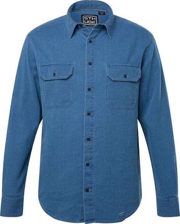 Produktbild Sthuge Jeansoptik-Hemd, Langarm, Kentkragen, Modern Fit (XXL)