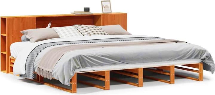Image du produit vidaXL Bett mit Regal (200 x 200 cm)