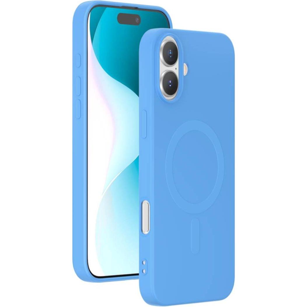 Bigben MagSafe Case (Apple iPhone 16 Plus), Smartphone Hülle, Blau