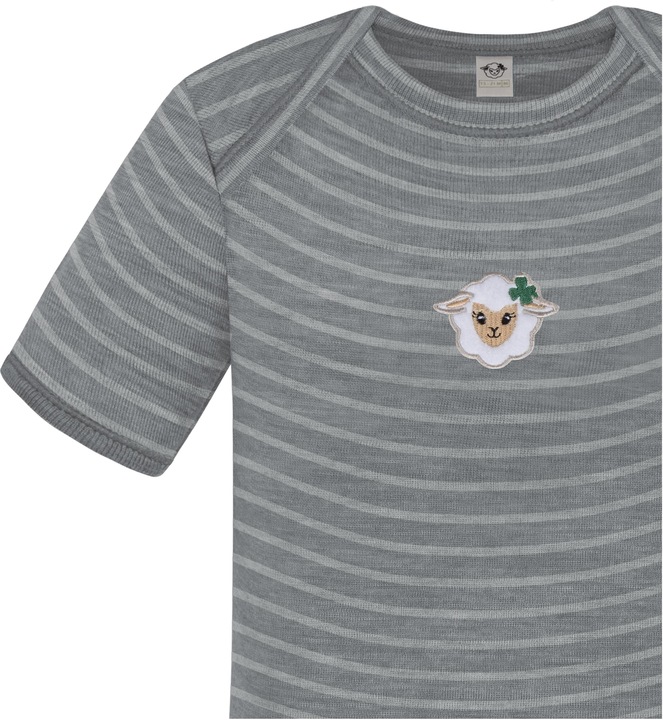 Actual product image Normani Set of 2 baby merino bodysuit short sleeves "Tauranga" - 9293 (68)