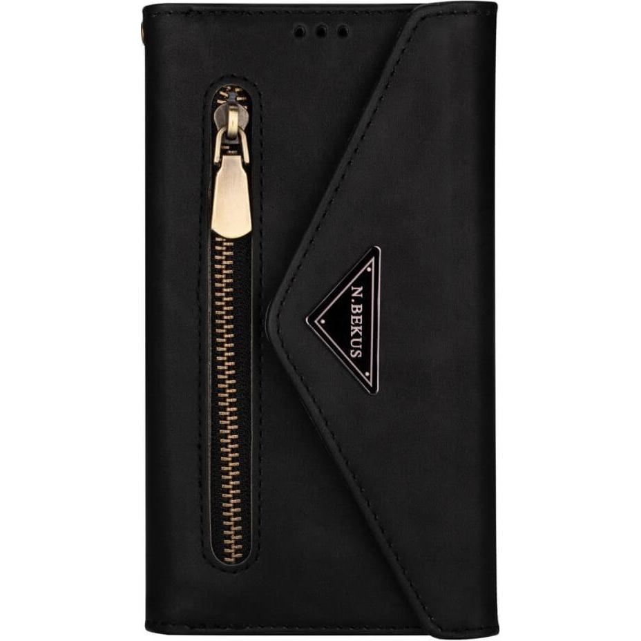 Cover-Discount Galaxy S23 - Brieftaschen Hülle schwarz (Samsung Galaxy S23), Smartphone Hülle, Schwarz