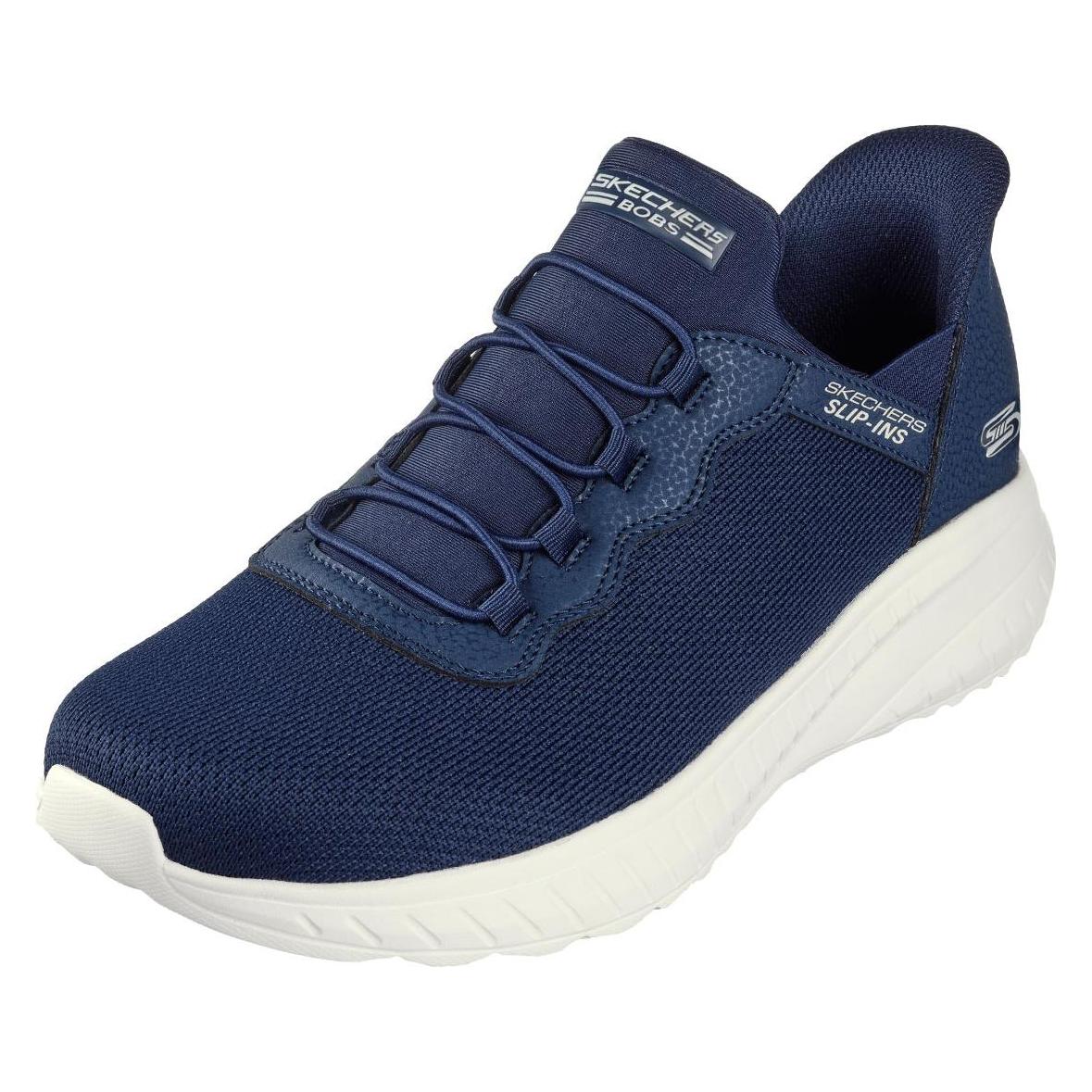 Skechers, Herren, Sneakers, Slip-ins, Bobs Sport Squad Chaos 118300-Nvy - 44, Blau, (44)