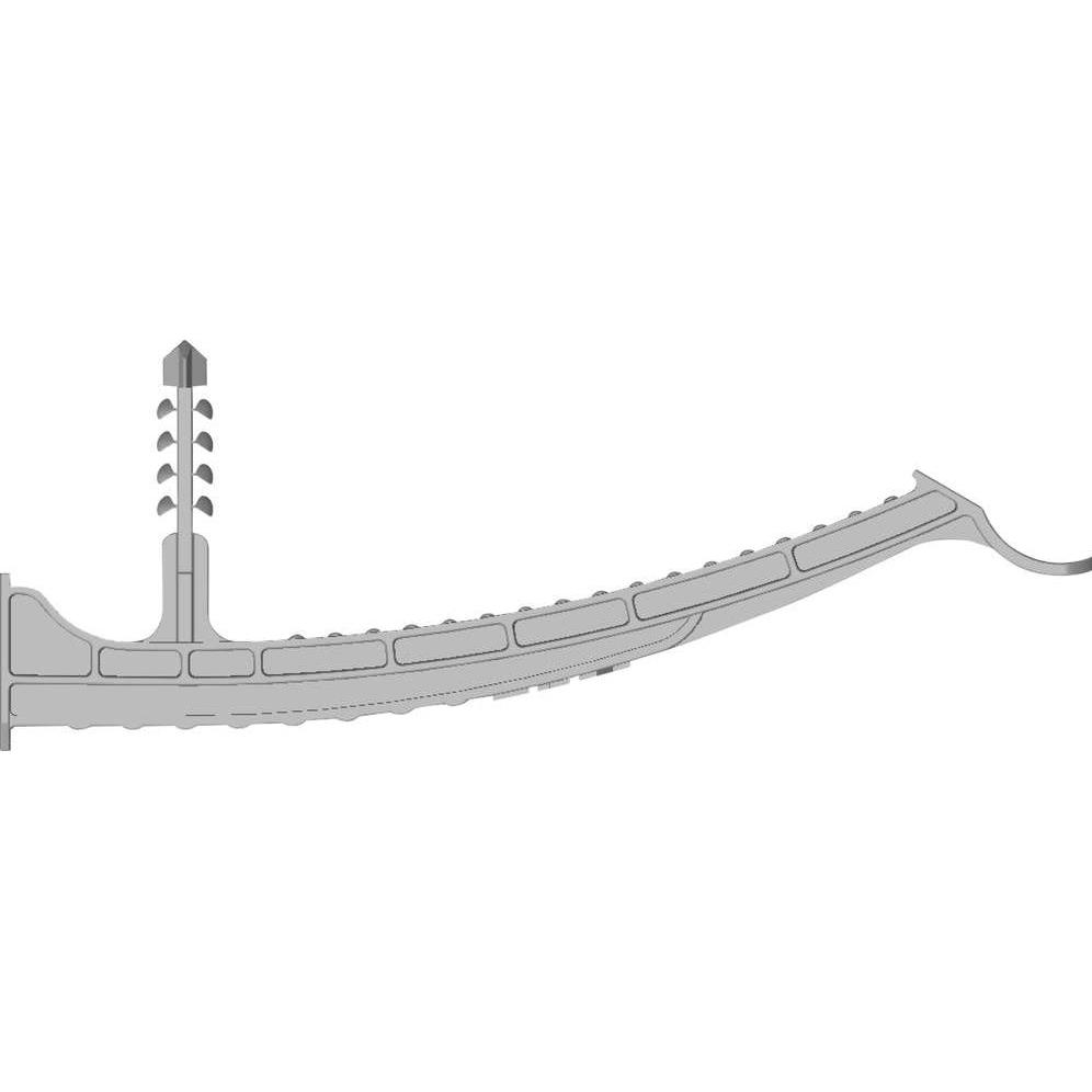 N&L Elektrotechnik, Kabelhalter, N & L Klemmbügel 100mm Befestigungselement steckbar 540STN für Steckmontage im