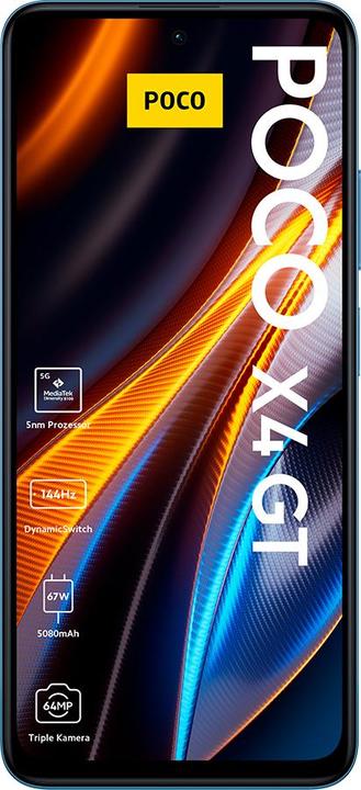 Actual product image Xiaomi Poco X4 GT (256 GB, Blue, 6.60", Dual SIM, 5G)