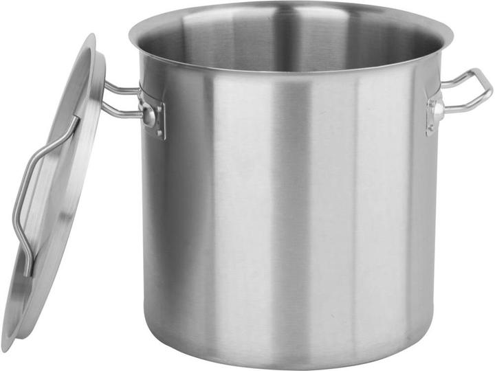Immagine prodotto Yato Pentola In Acciaio Inox Alta Con Coperchio 28x28 17l (28 cm, Pentola, Acciaio inossidabile)