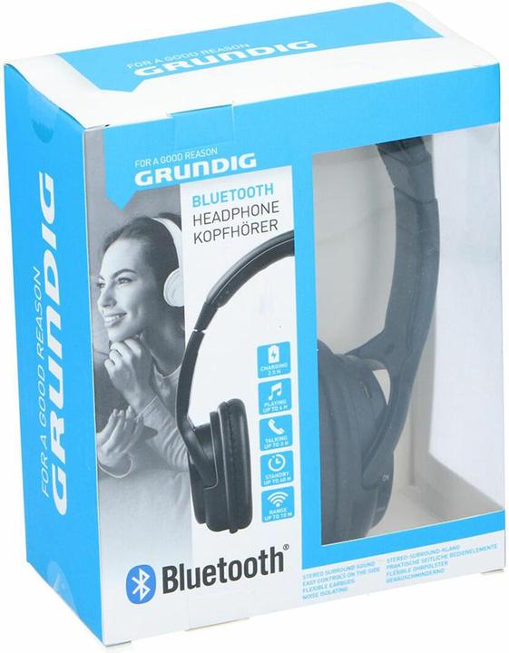 Produktbild Grundig Bluetooth Kopfhörer (Keine Geräuschunterdrückung, 2.50 h, Kabellos)