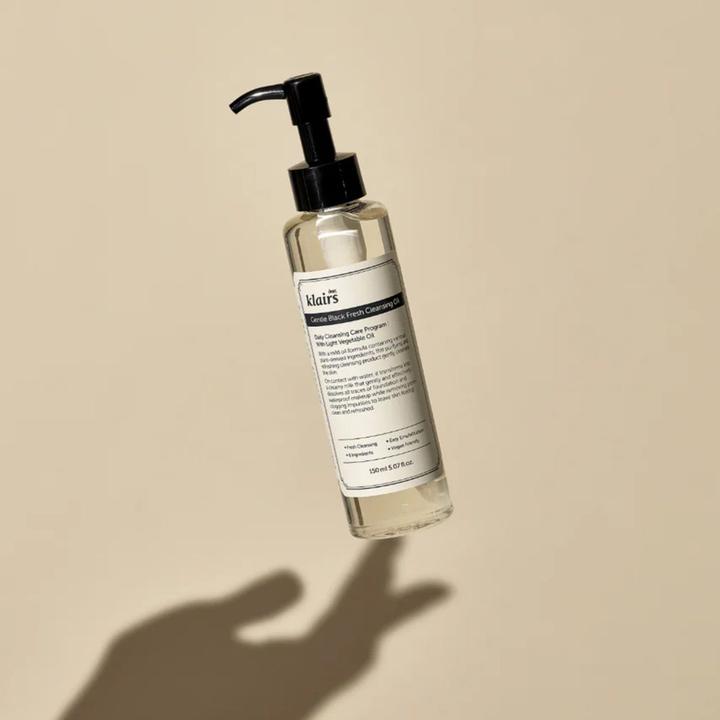 Actual product image Klairs Gentle Black Fresh Cleansing Oil (Cleansing oil, 150 ml)